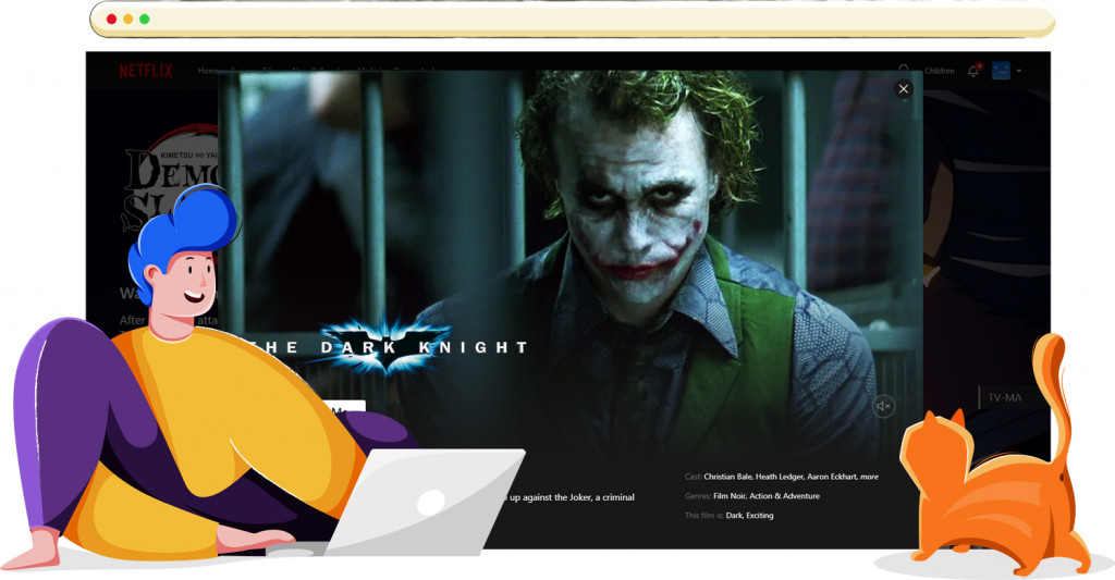 The Dark Knight streaming op Netflix in de VS